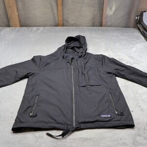 Patagonia Jacket Womens Medium Black Mountain View Windbreaker Full Zip Light